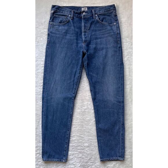 Citizens Of Humanity Blue Straight Leg Jeans - Picture 14 of 16